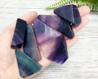 Rainbow Fluorite Slice