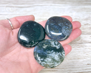Moss Agate Palm Stone