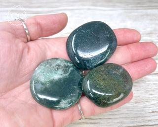 Moss Agate Palm Stone