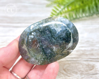 Moss Agate Palm Stone #6