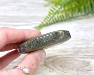 Moss Agate Palm Stone #6