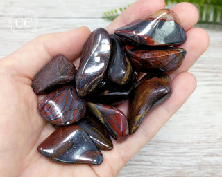 Mugglestone Tumbled Crystals in hand