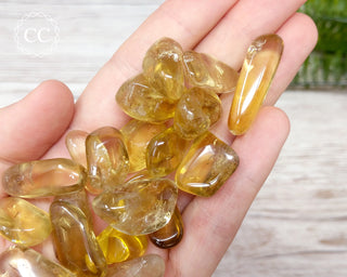 Natural Citrine Tumble - Unheated