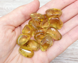 Natural Citrine Tumble - Unheated