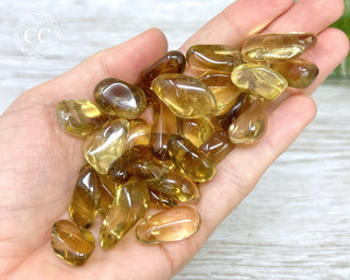 Natural Citrine Tumble - Unheated