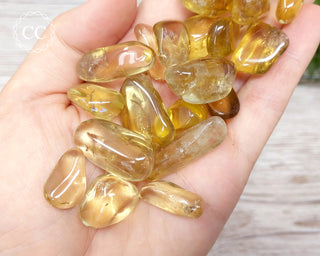 Natural Citrine Tumble - Unheated