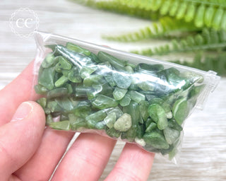 Nephrite Jade Crystal Chips 50g