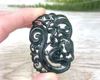 Nephrite Jade Dragon Carving #6