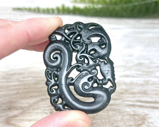 Nephrite Jade Dragon Carving #8