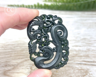 Nephrite Jade Dragon Carving #8