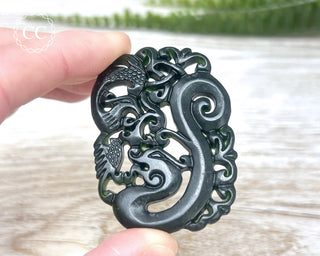 Nephrite Jade Dragon Carving #8