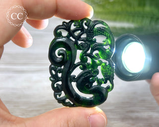 Nephrite Jade Dragon Carving #6