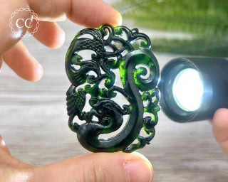 Nephrite Jade Dragon Carving #6