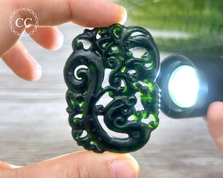 Nephrite Jade Dragon Carving #8