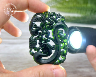 Nephrite Jade Dragon Carving #8