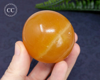Orange Calcite Sphere #7