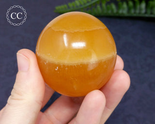Orange Calcite Sphere #7