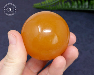 Orange Calcite Sphere #7
