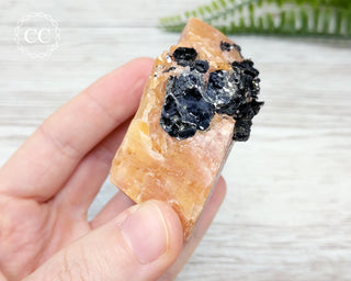 Orange Calcite & Phlogopite Mica Specimen #2