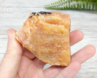 Orange Calcite & Phlogopite Mica Specimen #2