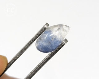 Dumortierite in Quartz Cabochon #1
