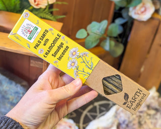 Palo Santo & Chamomile Incense Sticks in box