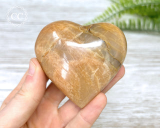 Peach Moonstone Heart #3
