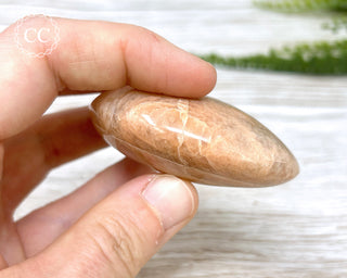 Peach Moonstone Chunky Palm Stone #5