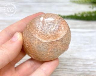 Peach Moonstone Chunky Palm Stone #2