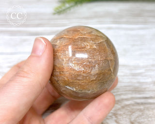 Peach Moonstone Sphere #3