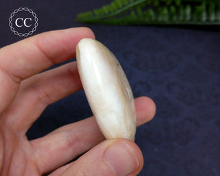 Peach Stilbite Teardrop Palmstone #13