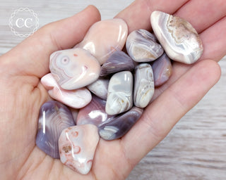 Pink Botswana Agate Tumbled Crystal