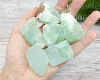 Pistachio Calcite Raw Crystal