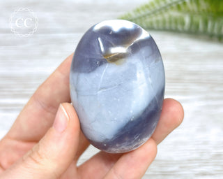 Purple Chalcedony Palm Stone #3