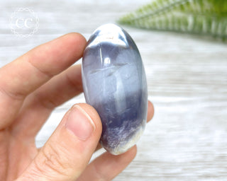 Purple Chalcedony Palm Stone #3