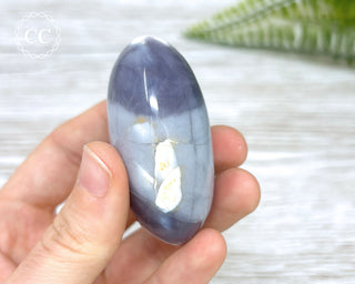Purple Chalcedony Palm Stone #3