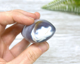 Purple Chalcedony Palm Stone #3