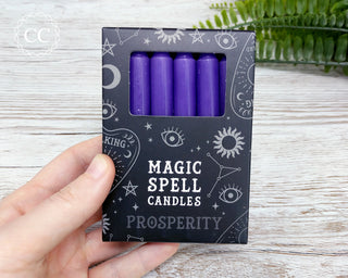Purple Prosperity Spell Candle