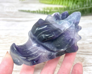 Rainbow Fluorite Dragon Skull #1