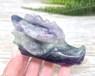 Rainbow Fluorite Dragon Skull #2