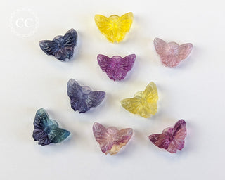 Rainbow Fluorite Mini Butterflies