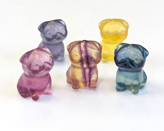 Rainbow Fluorite Mini Pug