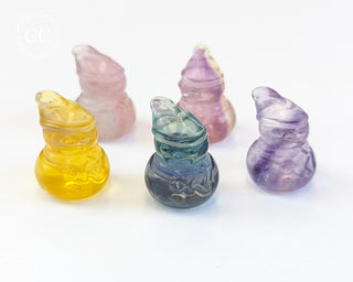 Rainbow Fluorite Mini Snowmen
