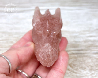 Raspberry Aventurine Dragon Skull #9