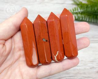 Red Jasper Wand 60mm in hand