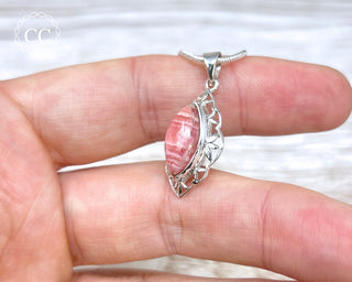 Rhodochrosite Silver Necklace #3