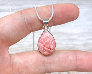 Rhodochrosite Silver Necklace #2
