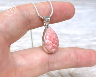 Rhodochrosite Silver Necklace #2