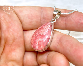 Rhodochrosite Silver Necklace #5