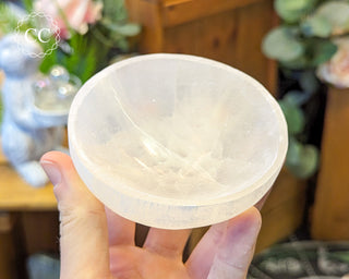 Satin Spar (Selenite) Bowl Round